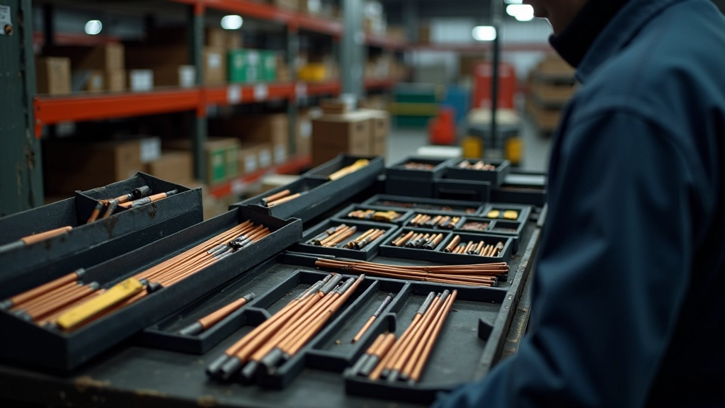 Welding electrodes in organized storage cases